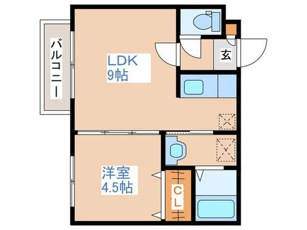 フォートレスＬ38の物件間取画像